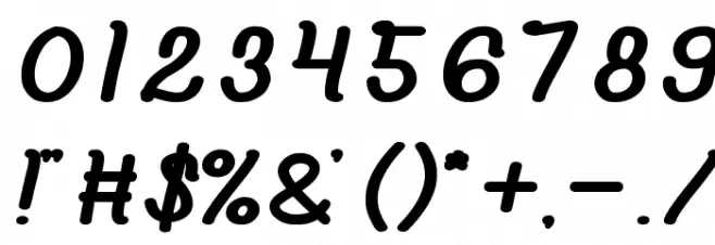 Prudent Bold Font OTHER CHARS