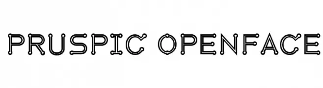 Pruspic Openface  Frei Schriftart Herunterladen
