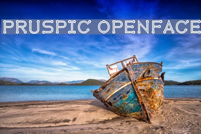 Pruspic Openface Font examples
