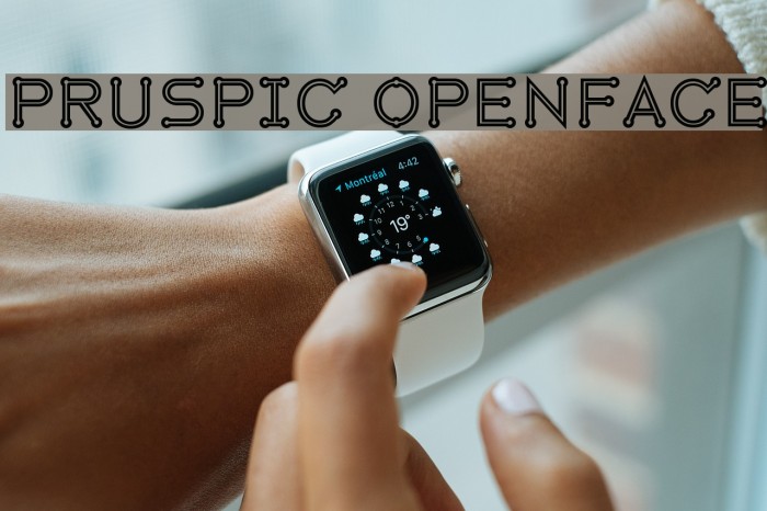 Pruspic Openface Font examples