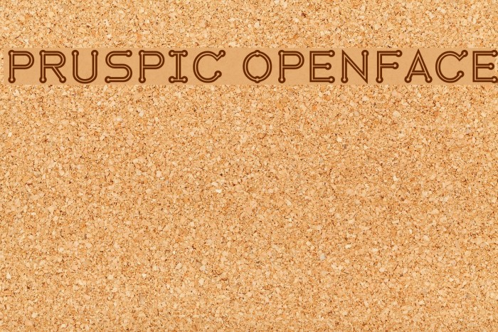 Pruspic Openface Font examples