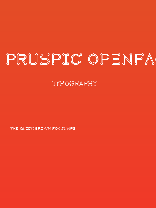Pruspic Openface Poster