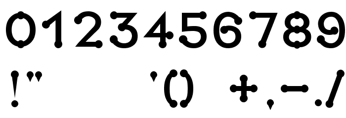 Pruspic Paint Font OTHER CHARS
