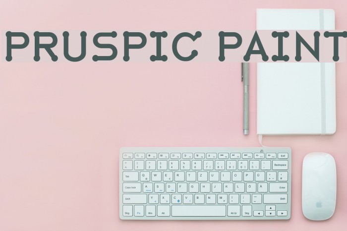 Pruspic Paint Font examples