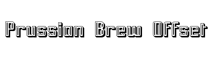 Prussian Brew Offset Font