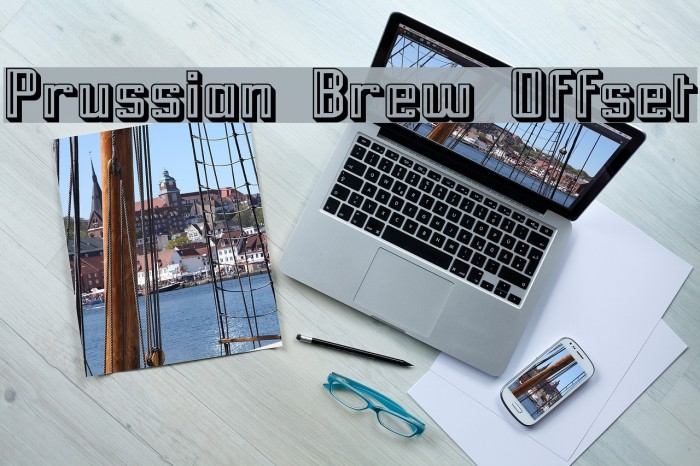 Prussian Brew Offset Fonte examples