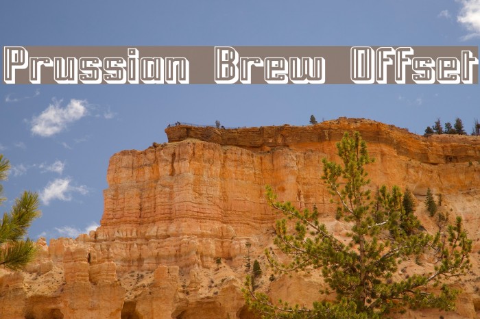 Prussian Brew Offset Fonte examples