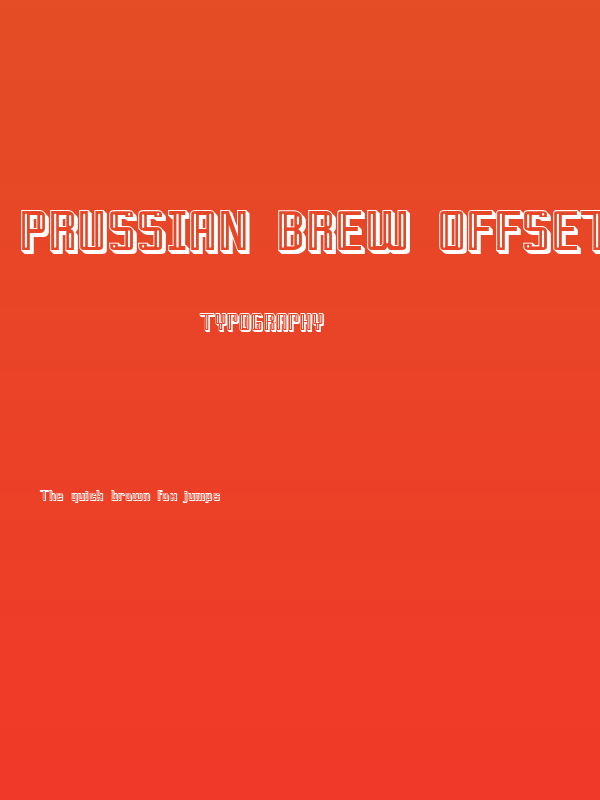 Prussian Brew Offset Poster