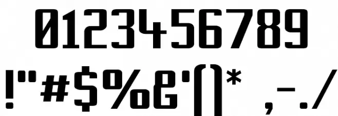 Prussian Brew Solid Font OTHER CHARS