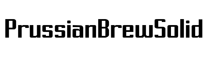 Prussian Brew Solid  baixar fontes gratis