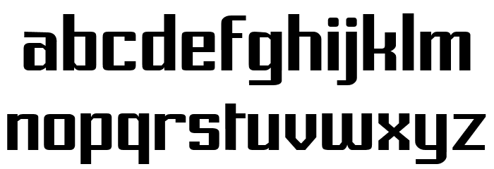 Prussian Brew Solid Font LOWERCASE