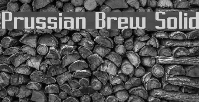 Prussian Brew Solid Font examples