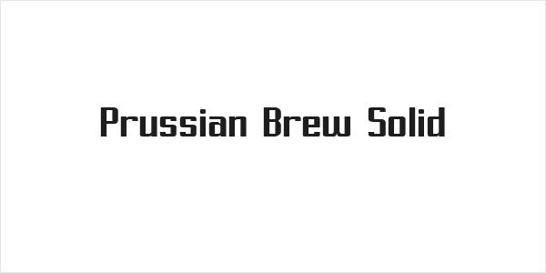 Prussian Brew Solid Logo