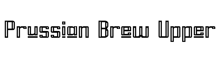 Prussian Brew Upper  नि: शुल्क फ़ॉन्ट्स डाउनलोड