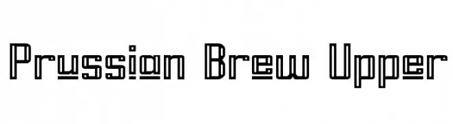 Prussian Brew Upper  フリーフォントのダウンロード