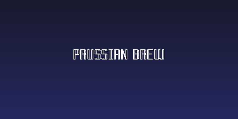Prussian Brew Social Header