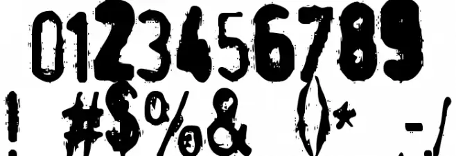 pRint Fuck 151 Font OTHER CHARS