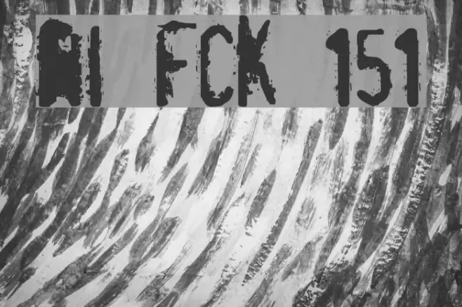 pRint Fuck 151 Font examples