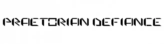 praetorian defiance  Frei Schriftart Herunterladen