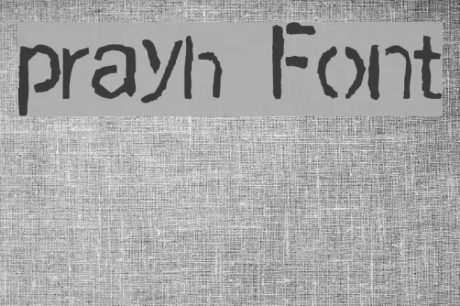prayh Font examples