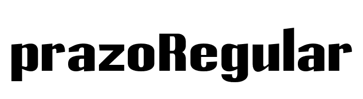 prazo Regular  font caratteri gratis