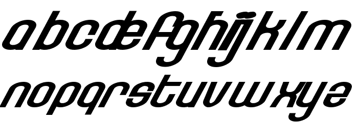 precision Font LOWERCASE