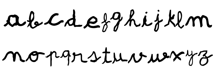pree-school Font LOWERCASE