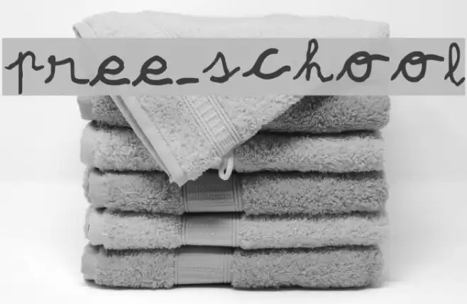 pree-school Шрифта examples