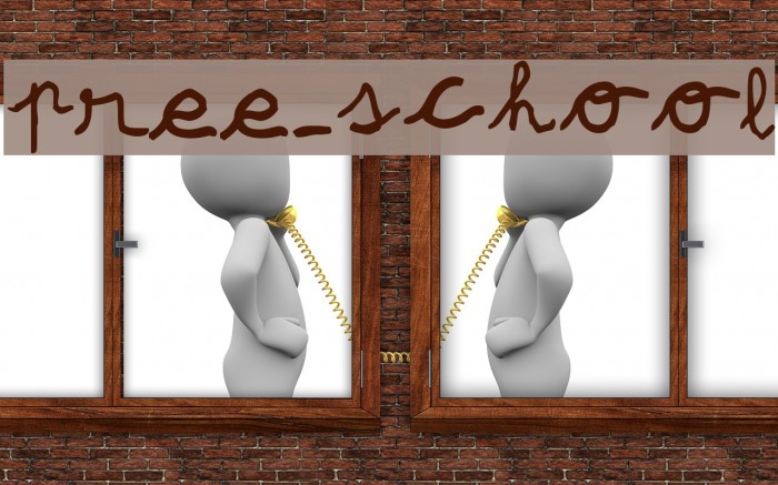 pree-school Шрифта examples