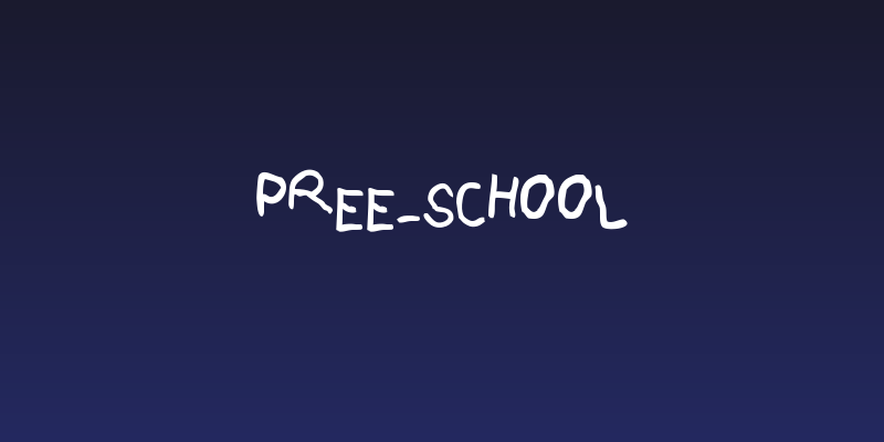 pree-school Social Header