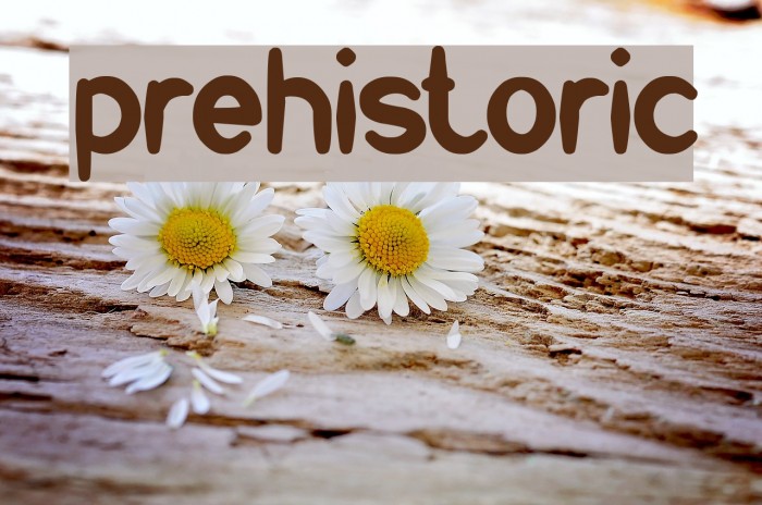 prehistoric Font examples