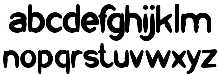 prehistoric Font LOWERCASE