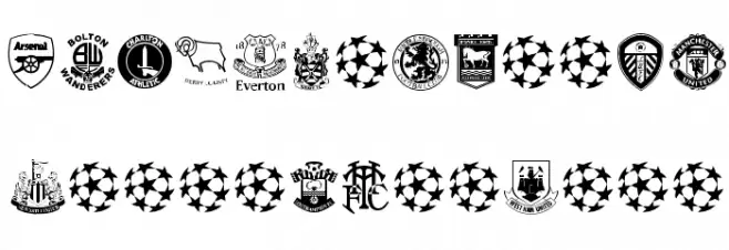 premiership Fuentes MINÚSCULAS