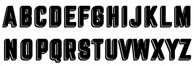 press division Font UPPERCASE