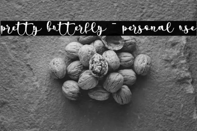 pretty butterfly - personal use Font examples
