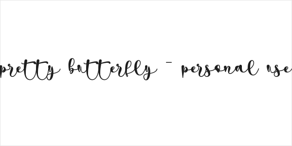pretty butterfly - personal use Logo