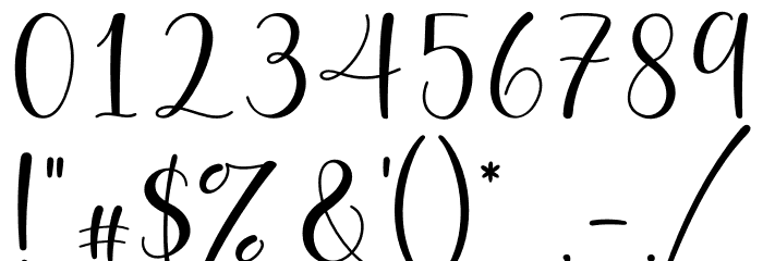 pretty hearty - Personal Use Font OTHER CHARS