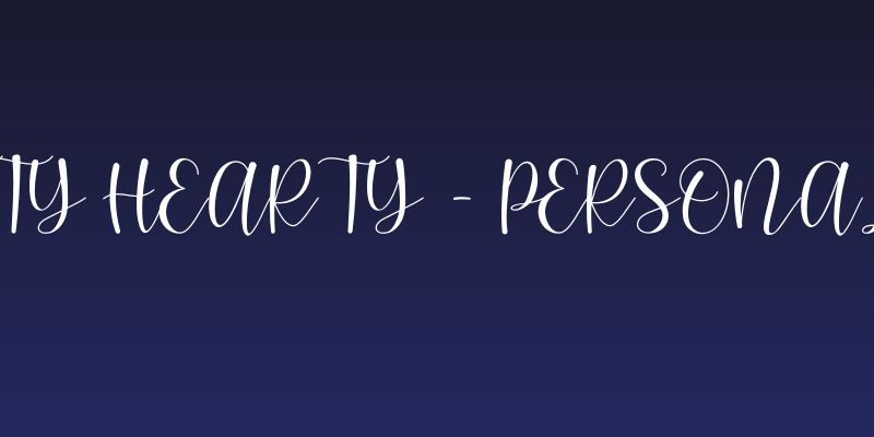 pretty hearty - Personal Use Social Header