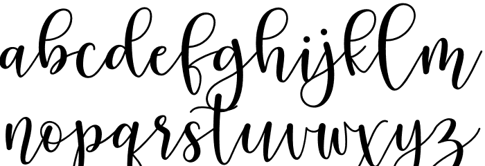 pretty hearty - Personal Use Font LOWERCASE
