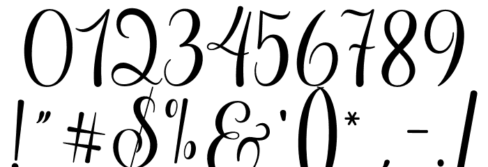 prettyheartscript Font OTHER CHARS