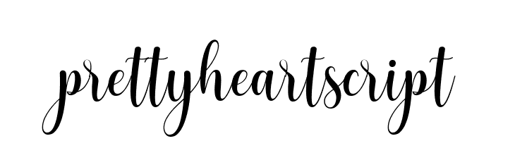 prettyheartscript  नि: शुल्क फ़ॉन्ट्स डाउनलोड