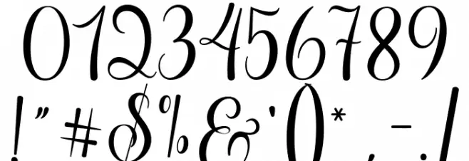 prettyheartscript Font OTHER CHARS