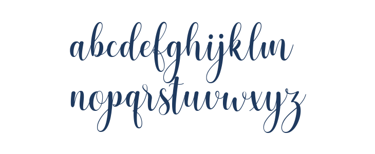 prettyheartscript Lowercase