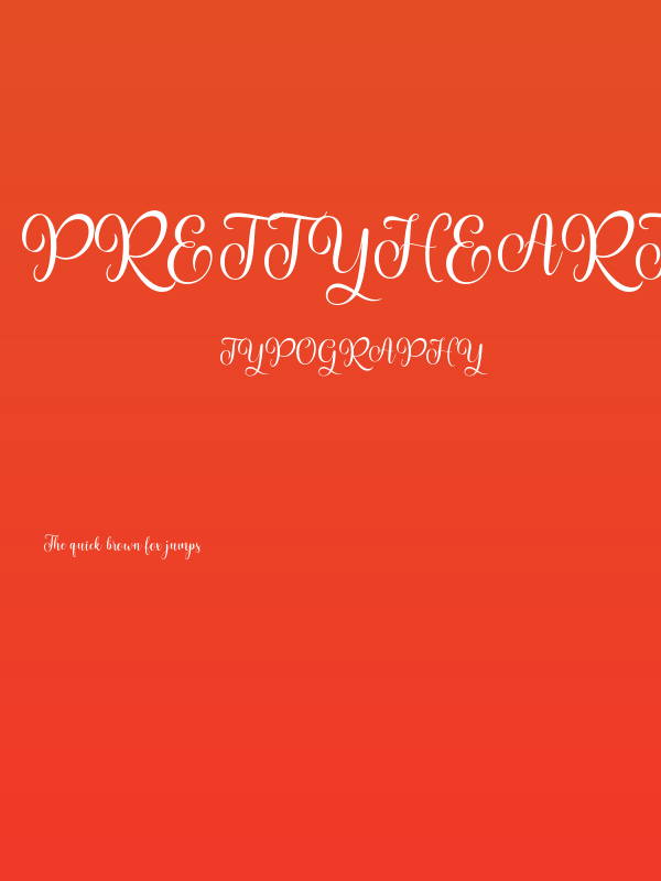 prettyheartscript Poster