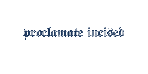 proclamate incised Logo