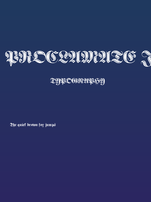 proclamate incised Poster