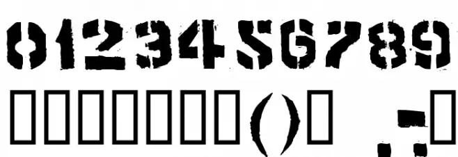 product Font OTHER CHARS