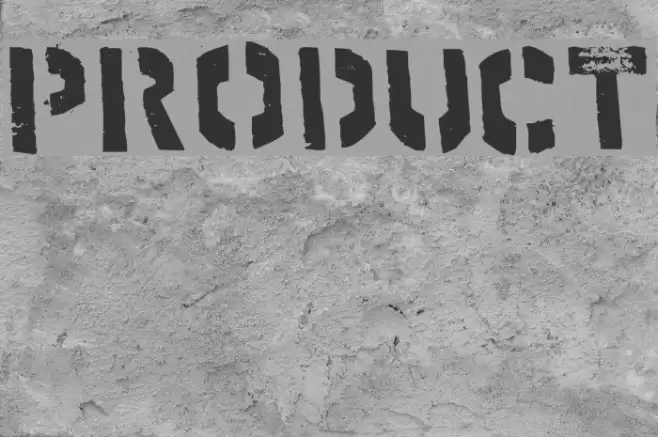 product Font examples