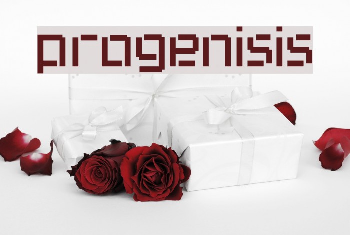 progenisis Font examples