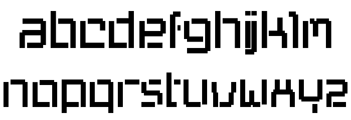 progenisis Font LOWERCASE